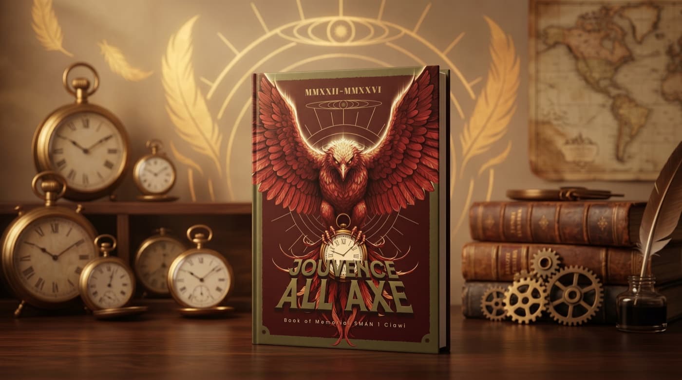Buku tahunan sekolah premium karya Hasanah Studio