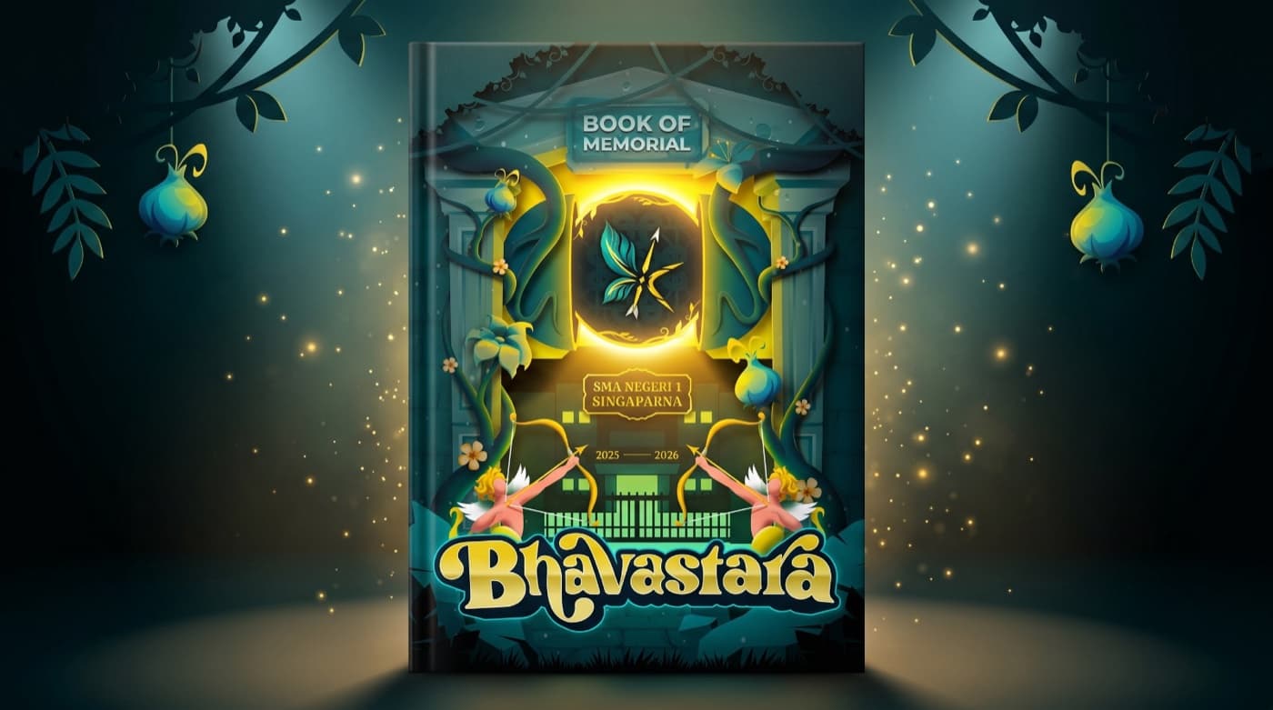 Yearbook Bhavastara buatan Hasanah Studio